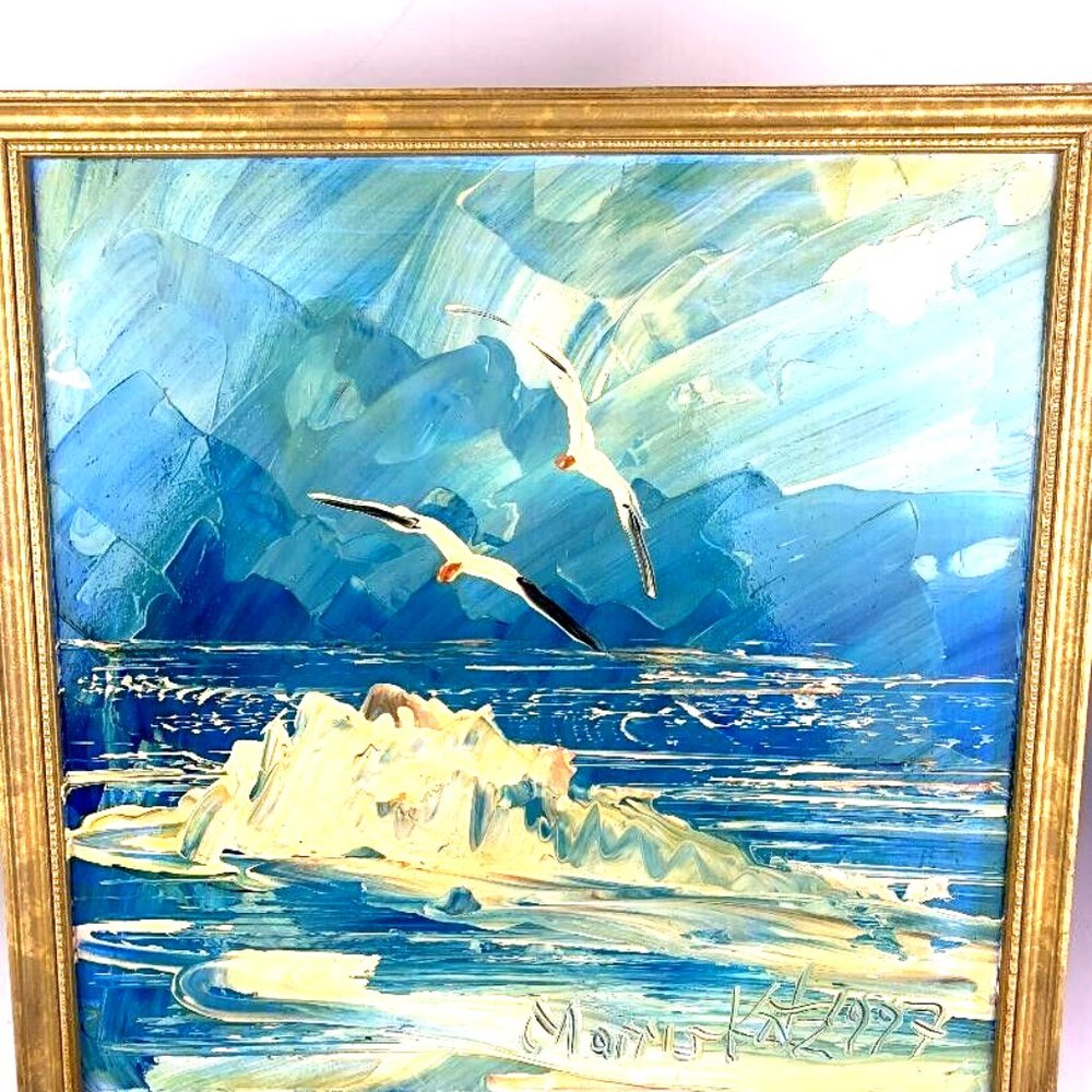 Morris Katz Signed Amazing Original Oil Painting Gorgeous Frame Great Condition